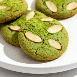 bánh quy matcha – hạnh nhân