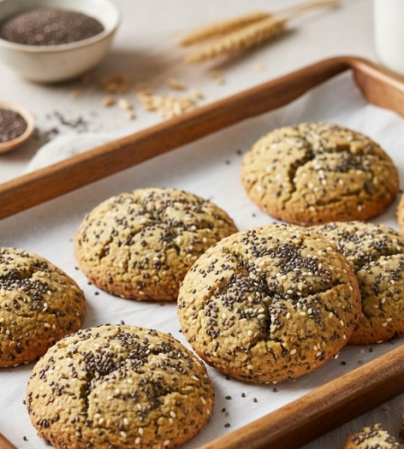 bánh quy mè Đen – hạt chia