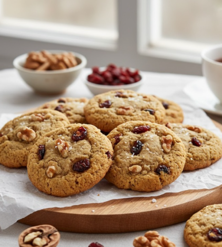 bánh quy hạt Óc chó – việt quất