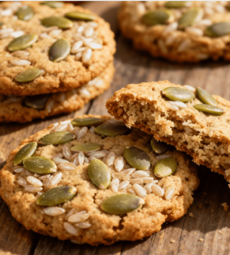 About bánh quy gạo lứt – hạt bí ngô